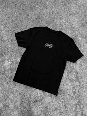 Regular tee - black drip